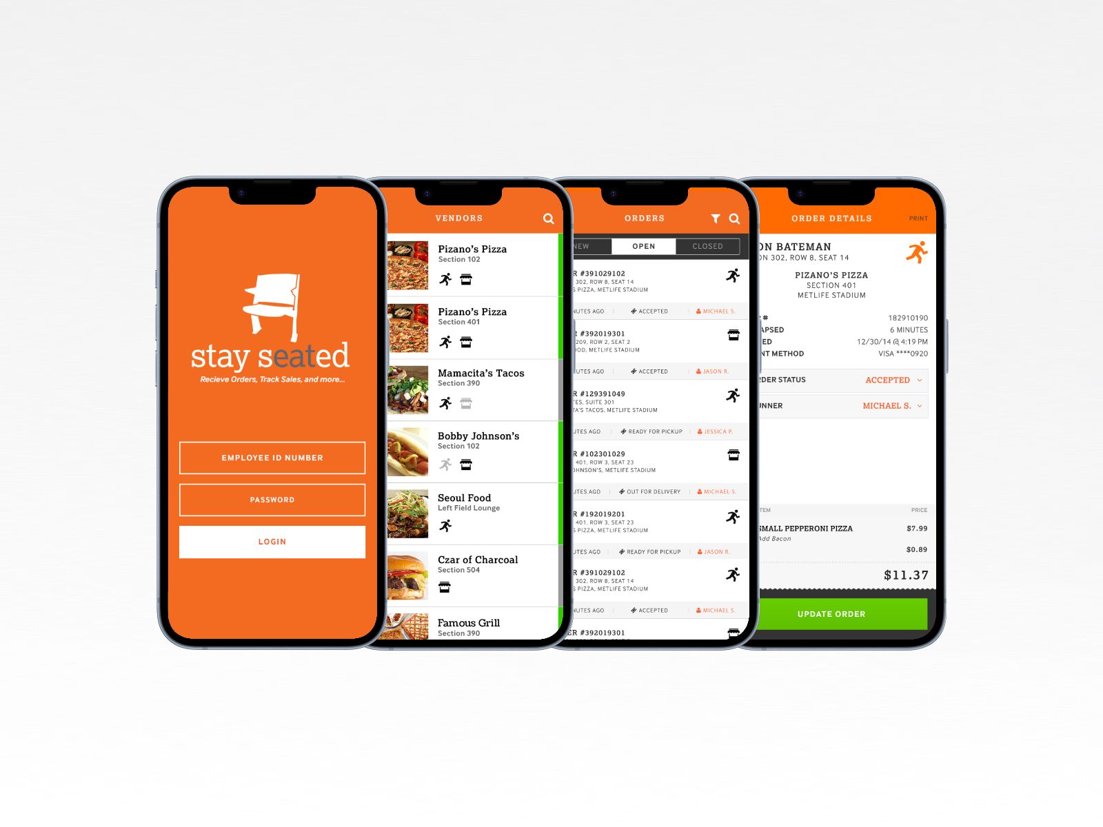 End-to-end mobile ordering solution